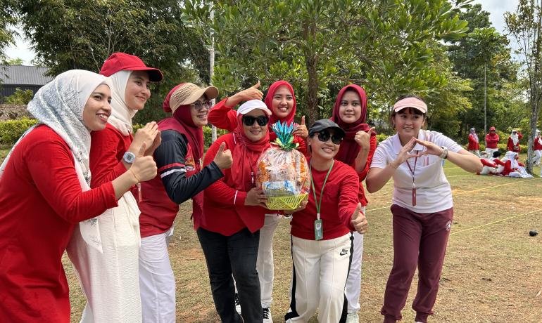 Dharma Wanita Kemenkumham Celebrates Indonesian Independence Day with Outbound Activities at D'Bamboo Kamp